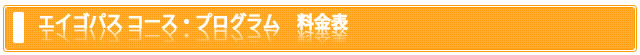 エイゴパス料金表